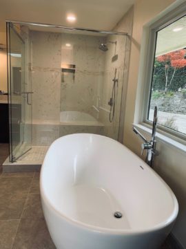 bath remodel in san jose by Quartz Construction &amp; Remodeling