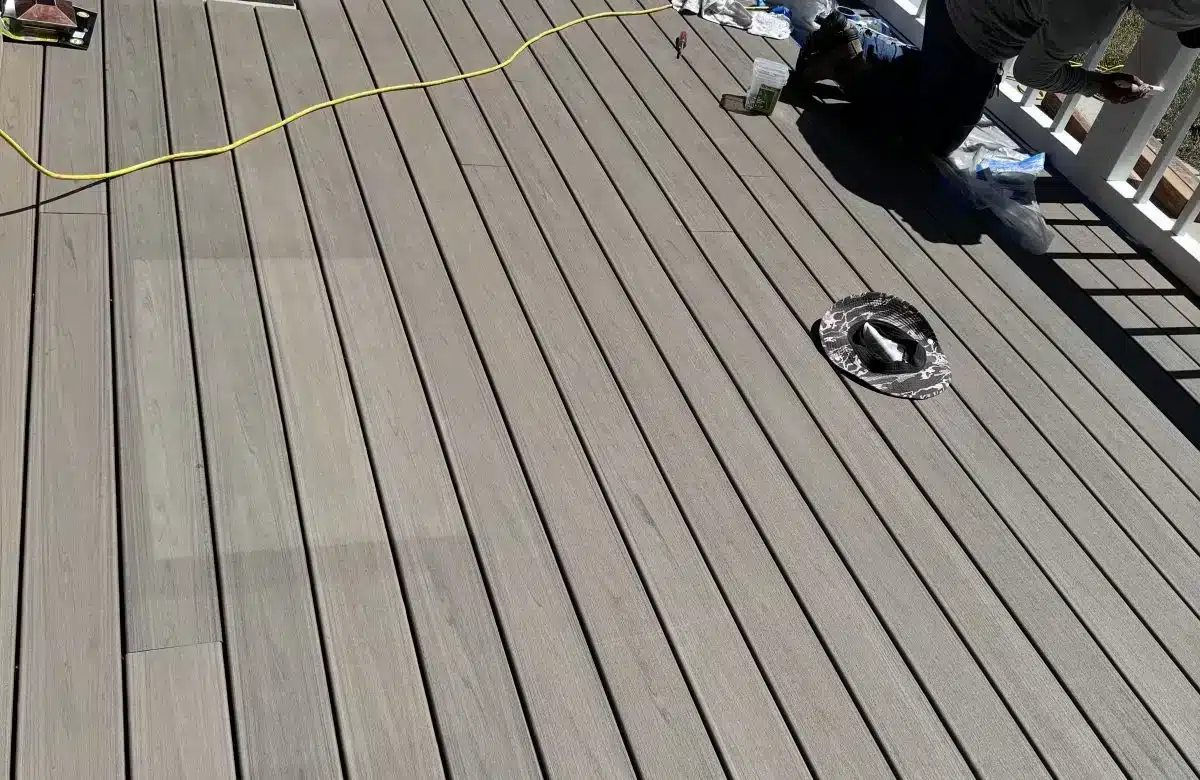 the deck finished